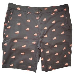 Scandia Woods American Flag Print Shorts Size 38 Patriotic USA‎